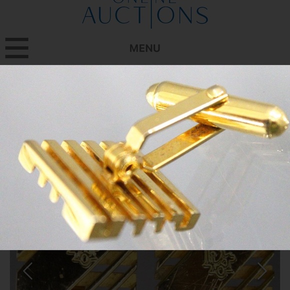 Authentic Christian Dior Cuff Links in a gift box. - Picture 6 of 8